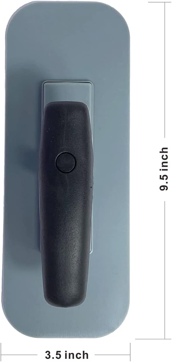 Hanroy Plastic Trowel with Black Comfortable Grip Handle, Includes 3.5" x 9.5'' Finishing Trowels, Lightweight Mounting, Round End, Suitable for Scrape,Plastering and Paint Walls(D1147)
