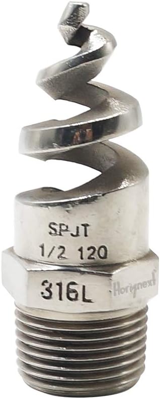 NPT 3/4 spiral aerator lawn, stainless steel 316 hose sprayer nozzle atomizer, for garden, fire proofing, gas and liquid cooling (1 pc)