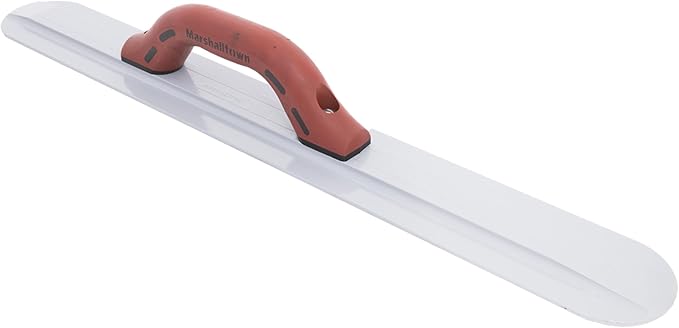 MARSHALLTOWN Round End Magnesium Hand Float, 24 Inch x 3-1/8 Inch, Standard DuraSoft Handle, Eliminates Float Marks, Provides Smooth Finish, Made in the USA, Concrete Float, 155D