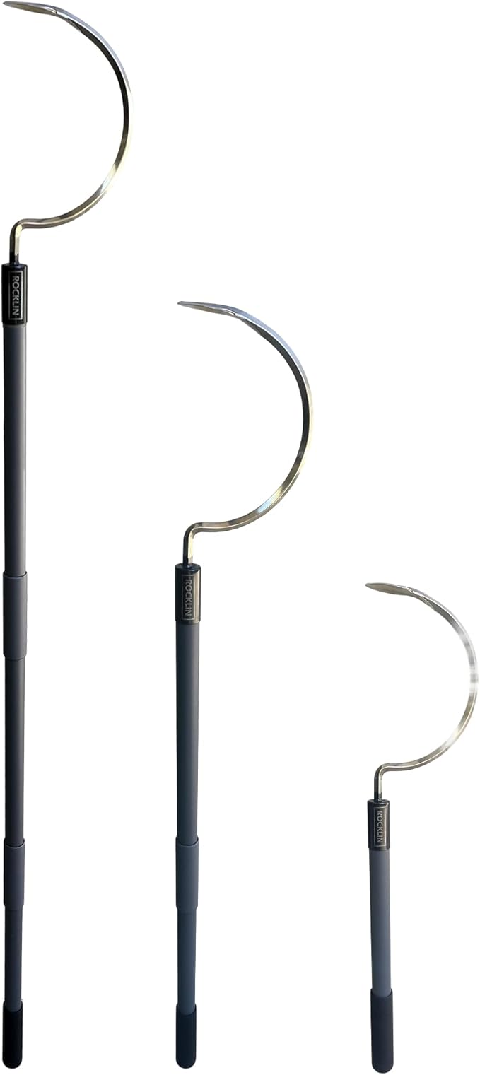 Weed Puller 3-in-1, Three Lengths (24"/40"/57"), Heavy-Duty Garden Hand Tool for Weeding, Digging & Soil Loosening, Stainless Steel Blade, Ergonomic Grip, for Dad, Husband & Men