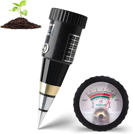 Soil PH Meter, Soil Moisture Sensor Meter, Soil PH Tester Gardening Tool Kits for Plant, Tree, Soil Tester for Moisture Great for Garden, Lawn, Farm, Indoor & Outdoor Use