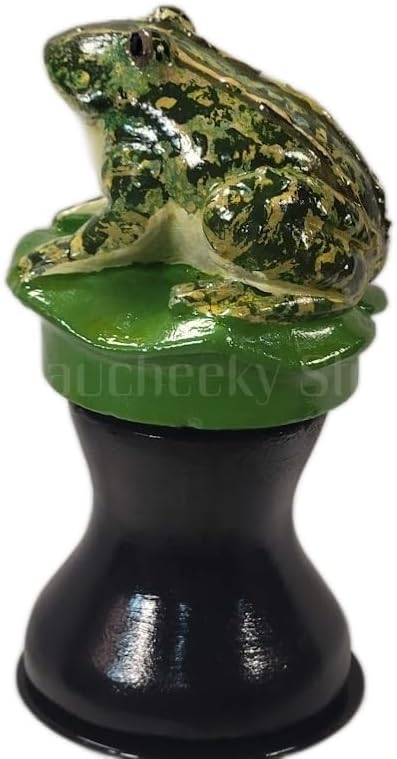 OKaucheeky, Decorative, Heavy-Duty, Steel, Rolling Hose Guide. Each Created as an Original Work of Art. 100% Hand-Painted and Made in The USA by a Women-Owned, Small Business. Frog