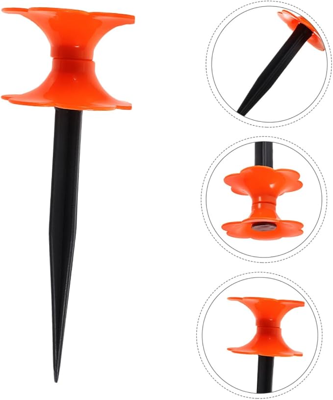 4pcs Garden Hose Guide Spikes Water Tubing Holder Stakes for Efficient Hose Direction Gardens and Flower Beds Easy Installation for Outdoor Use