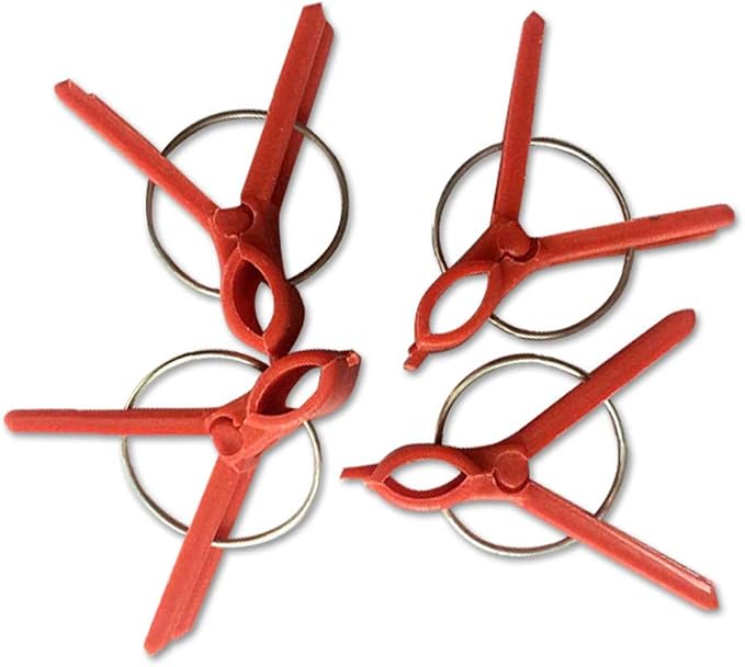 Suxgumoe Plants Graft Clips, 100PCS Plastic Round Mouth Grafting Clips Gardening Tool for Cucumber Eggplant Tomato Watermelon