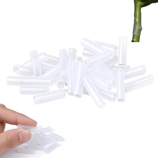 100 PCS Silicone Grafting Sleeves for Fruit Trees, Grafting Tool and Plant Propagation Buddy, Professional Plant Grafting Tape for Fruit Trees, Vines and Roses, Random Size Combination of 3-7.5mm