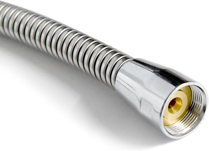 CWM Stainless Steel Hose for Commercial Kitchen Sink Faucets Flexible Hose Replacement (38 inch)