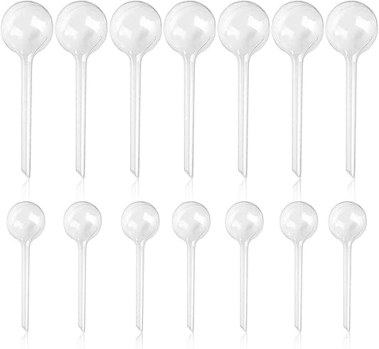 14 Pcs Plant Clear Watering Bulbs,Plastic Automatic Self-Watering Globes,Garden Water Device Watering Bulbs for Plant Flower Indoor Outdoor