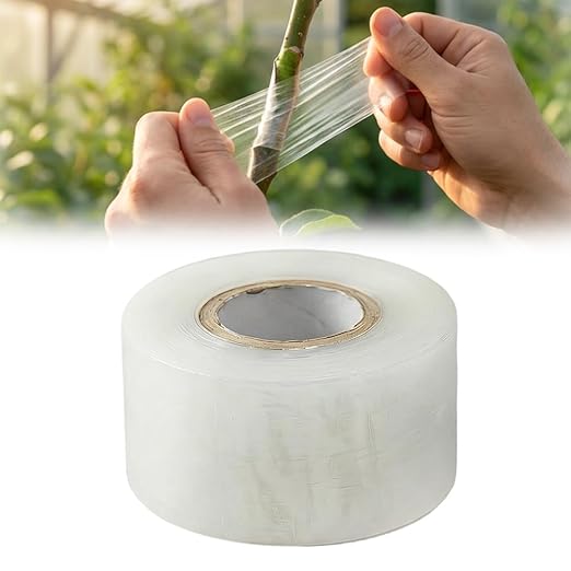 Grafting Tape for Fruit Trees,Stretchable Film,Plants Repair Budding Tape, Length: 150 M, Width： (3 cm)