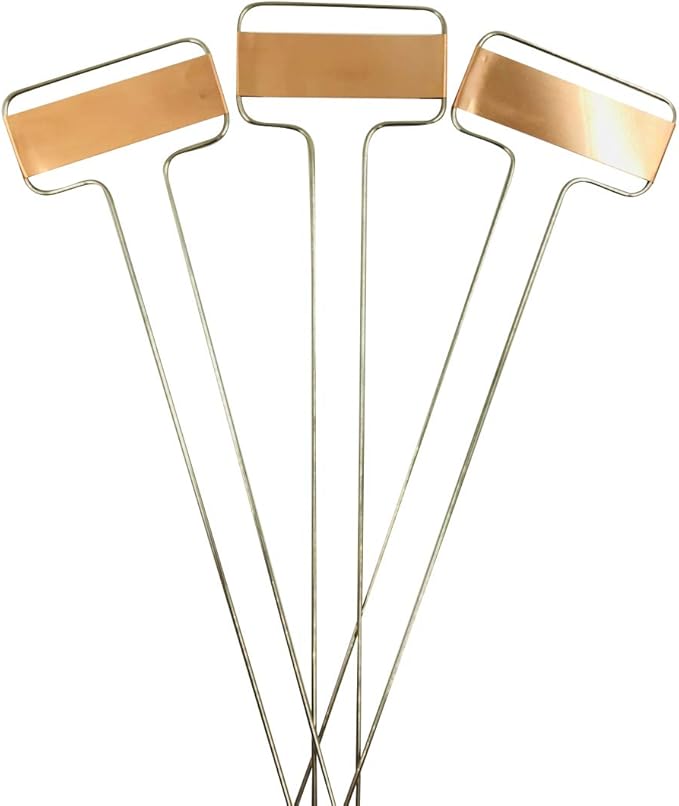 Pack of 30 Copper Plant Labels for Garden, Metal Plant Markers Nameplate, Plant Tags for Outdoor and Potted Plants (5" x 2.6")