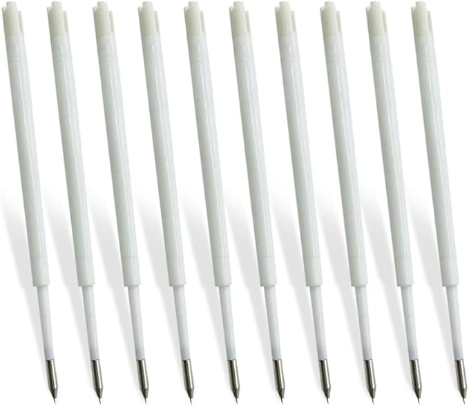 10 Sharp Weeding Pen Refills, Retractable Vinyl Refills for Air Release, Weeding Pin Refills for Craft & Car Vinyl Wrap (Style A)
