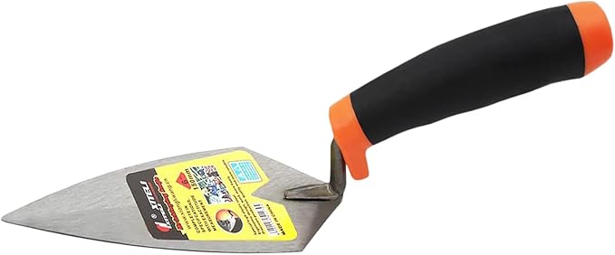 4-Pack Brick Trowel Set, 6" & 7" & 8" & 9" Pointing Trowel Set Gauging Trowel Set with Soft Grip,Masonry Hand Tool Margin Trowel for Brickwork, Blockwork, Stonework, Masonry ﻿ (Pointed End)