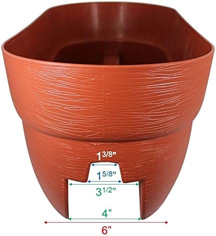 Emsco Group Bloomers Railing Planter with Drainage Holes- 24” W- Cobalt Blue