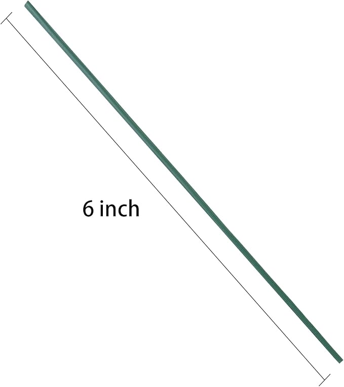 Tangyinrd 300 Pcs 6 inch Blackish Green Plastic Twist Ties, Cable Ties, for Bags, Gardening Tools
