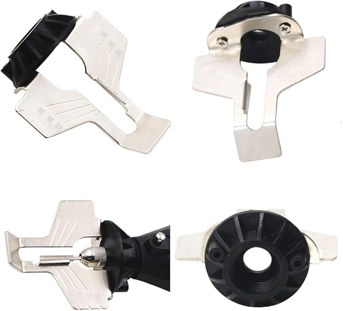 Chainsaw Sharpening Attachment Kit Rotary Tool, Chain Saw Blade Teeth Sharpener Set, Sharpening Attachment with Drill Head and Rulers for Gardening Lawn Mower Chainsaw