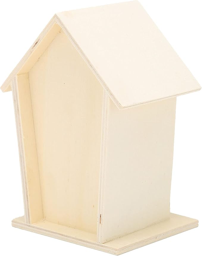 2PCS Wooden Bee House - Natural Hotel for Bees - Safe & Durable Garden Decoration & Pollinator