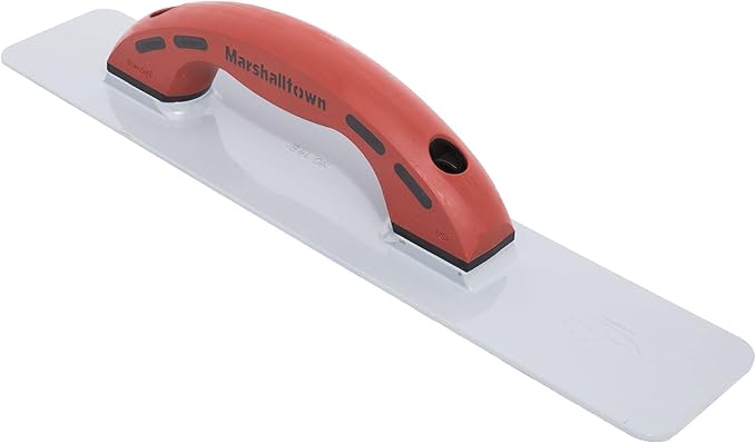 MARSHALLTOWN Cast Magnesium Hand Float, 16 Inch x 3-1/8 Inch, Concrete Float, Concrete Finishing Tool, Provides a Smooth Finish, DuraSoft Handle, Large Round Handle Style, Made in the USA, 148RD