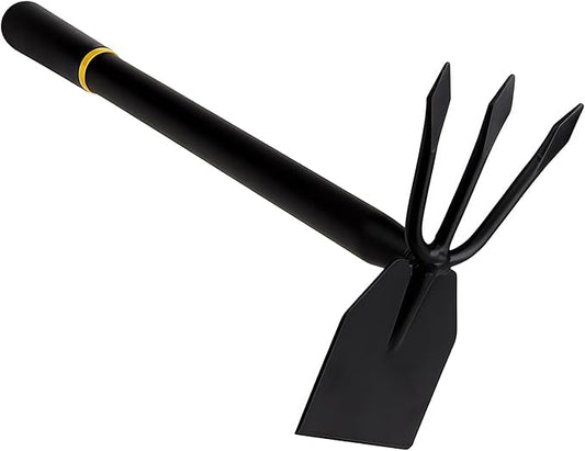 Hoe and Cultivator, Hoe Garden Tool, Hand Hoe Cultivator Garden Tool, Thickened Manganese Steel, Garden Hoe for Weeding, Planting, Loosening Soil, Digging，No Assembly Required