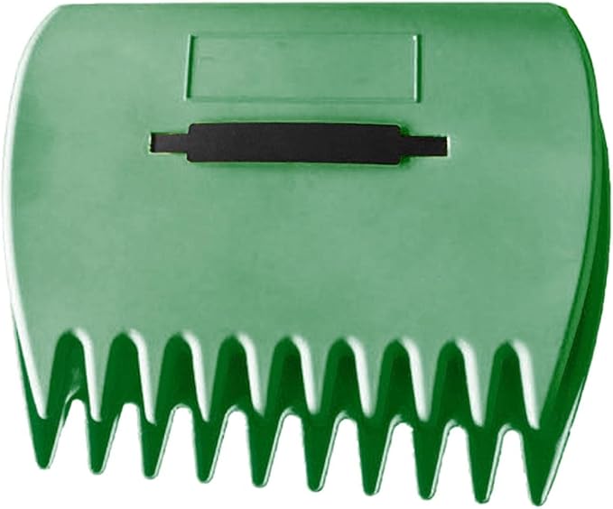 Bibabala Garden and Yard Leaf Scoops Hand Rakes, Large Sized Hand Rakes, Lightweight Plastic Leaf Scoop, for Leaves, Lawn Debris and Trash Pick Up(Dark Green)