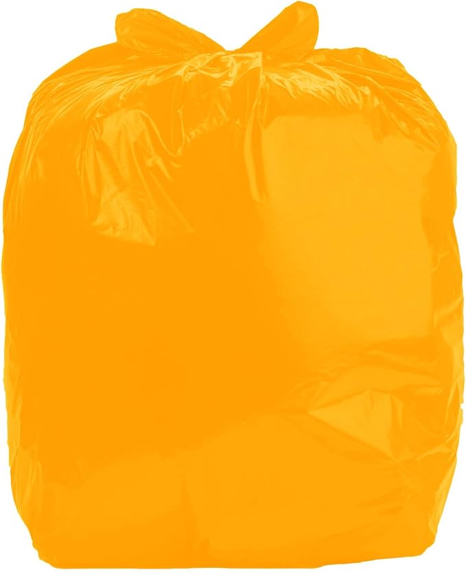 Ultrasac Heavy Duty 55 Gallon Orange Trash Bags - (Value 50 Pack) - 1.5 MIL equivalent Industrial Strength Plastic 37" x 54" for 50-55 Gal Cans -Fits Toter, Rubbermaid Brute, Carlislie Bronco etc.