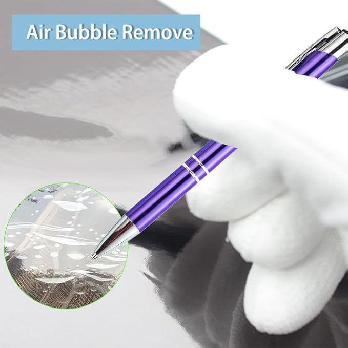 2 Pcs Pin Pen Weeding Pen Tool for Easy Weeding Vinyl, Quick Air Release Vinyl Weeding Pen, Retractable Weeding Pen Pin, Tint Tools Pen Pin Pinpen (2 Pcs Purple)