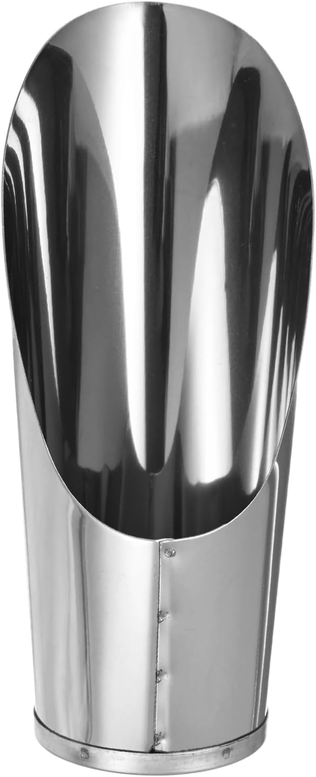 M METERXITY 1-Pack Bonsai Soil Scoops, 2.8inch/7.2cm Stainless Steel Garden Soil Scoops Bucket Shovel Potting Scoopers for Transplanting/Flower Planting, Small Gardening Tools [Silver Tone]