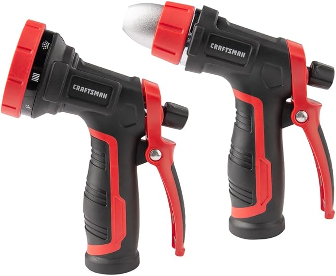 Craftsman Heavy-Duty 3 Way Adjustable Garden Hose Nozzle w/Rear Trigger CMXMWBB16640