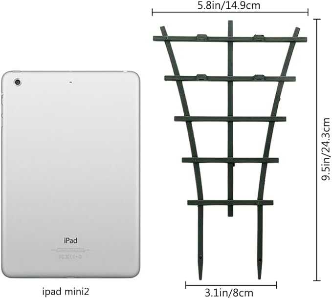 Mini Plant Trellis Garden Trellis for Climbing Plants Outdoor Plastic Superimposed Potted Plant Support Flower Supports (4 Pcs)