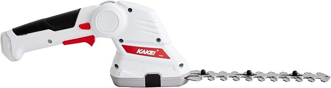 KAKEI 7.2V Cordless 2-in-1 Grass & Shrub Shear | 2000mAh Battery, 1300 Cuts/Min, Quick-Change Blades, Type-C Charging & Sealed Gearbox for Safe Gardening