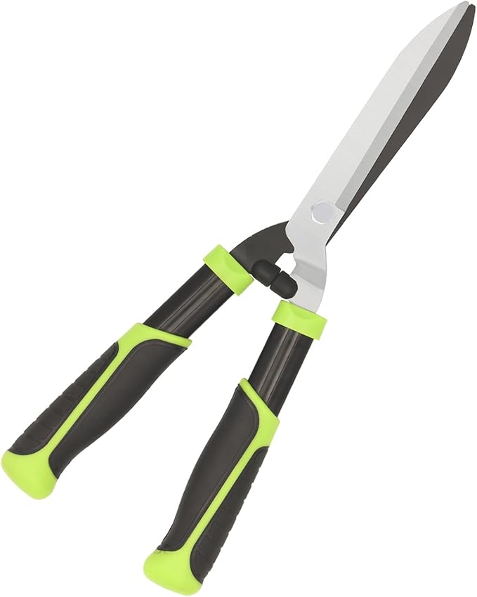 YRTSH Hedge Clippers, Hedge Shears for Trimming Borders, Hedge Trimmer with Sharp Blade, Garden Shears Gardening Tools with Soft Rubber Grip, Bush Cutters Effortless Pruning