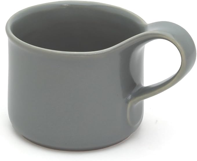 ZERO JAPAN Bee House Ceramic Cappuccino Mug - Microwave & Dishwasher Friendly, Ceramic Coffee Mugs with Handle - Cups for Tea, Espresso, Latte & Hot Drinks - Silky Grayish Blue (5.4 oz)
