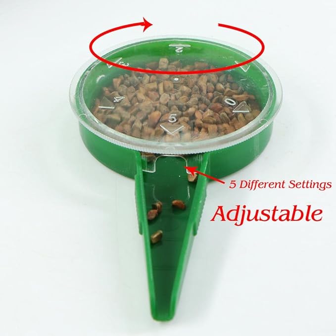 6Pcs Mini Sowing Seed Dispenser,Planter Tool, Handheld Seed Planter, Seed Sower Tool, Garden Seed Planter,Small Seed Spreader with Seedlings Dibber Widger for Spreaders Gardening and Lawn Care