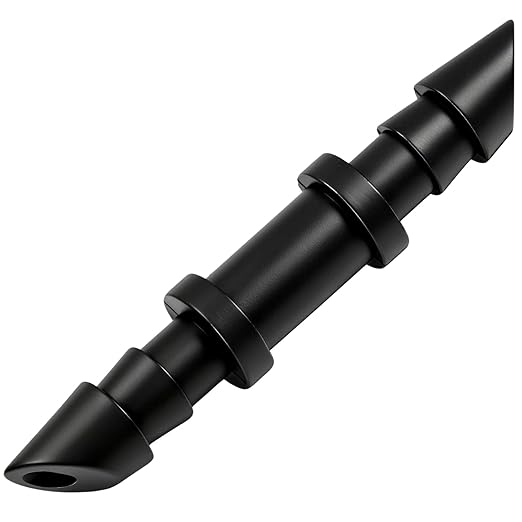 120 Pieces 1/4" Drip Irrigation Coupling Fittings：Drip Line Double Barbed Coupler Connectors for 1/4 Inch Irrigation Tubing 1/4'' Straight Coupler with Sharp End for Drip Irrigation System