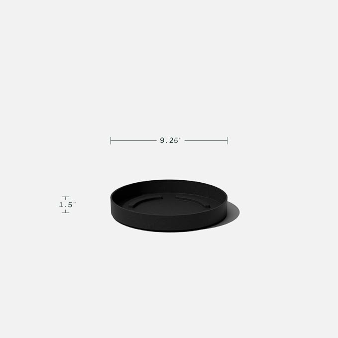 Veradek Mason Series Lima Planter - Round Planter for Indoor or Outdoor Porch/Garden | Made from Plastic-Stone Composite with Drainage Holes | Modern Décor for Succulents, Flowers, Small Plants