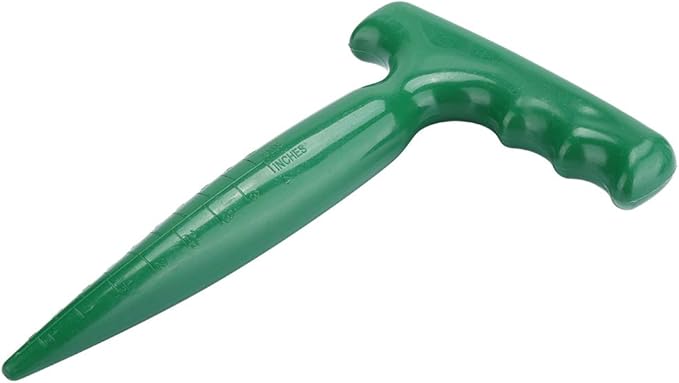 Oumefar 5Pcs Handheld Plastic Transplanting Widger Planting Tools Dibber Soil Digger Hole Punch Sowing Seeds Dispenser Garden Supplies Grip Seedling Puncher