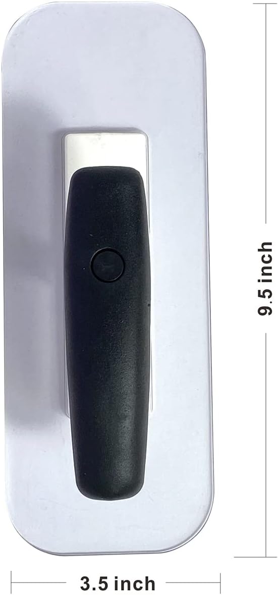Hanroy Plastic Trowel with Black Comfortable Grip Handle, Includes 3.5" x 9.5'' Finishing Trowels, Lightweight Mounting, Round End, Suitable for Scrape,Plastering and Paint Walls(D1147-T)
