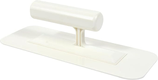 Hanroy Plastic Trowel with Comfortable Grip Handle, Includes 3.6" x 9.4'' White Finishing Trowels, Lightweight Mounting, Round End, Suitable for Scrape,Plastering and Paint Walls(D2209A)