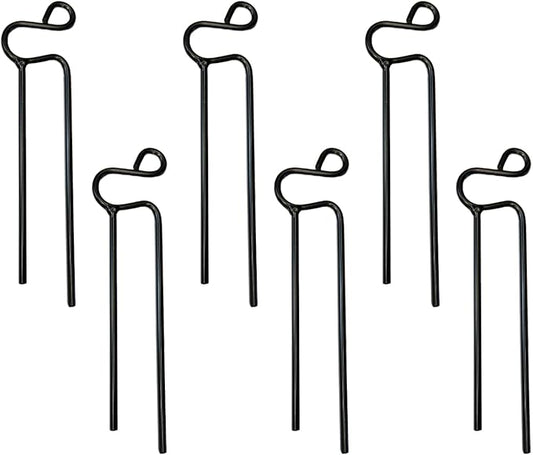 Erva Hose Guides - Set of 6 - Heavy Duty Steel Hose Stakes - Made in USA