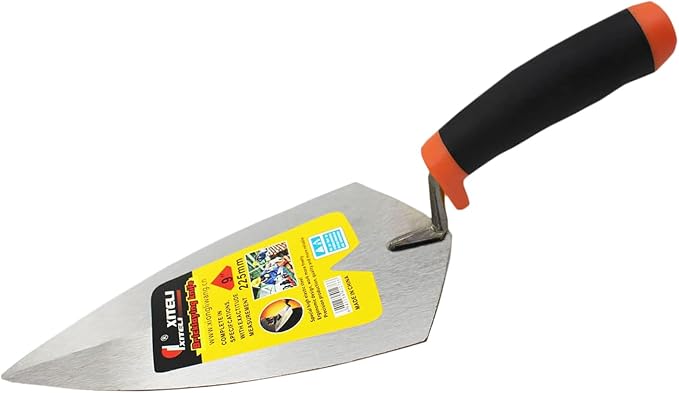 4-Pack Brick Trowel Set, 6" & 7" & 8" & 9" Pointing Trowel Set Gauging Trowel Set with Soft Grip,Masonry Hand Tool Margin Trowel for Brickwork, Blockwork, Stonework, Masonry ﻿ (Pointed End)