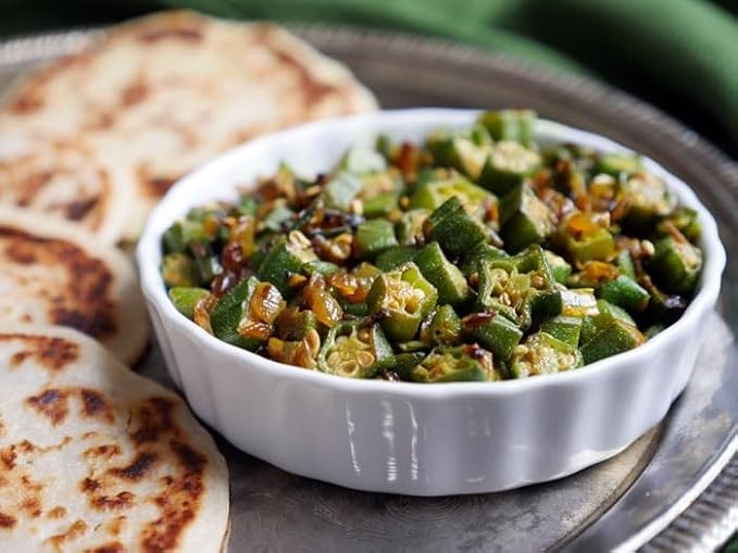 30 Indian Dark Green Tender Okra Seeds F1 Desi Bhindi Bendakaya भिन्डी - Early Variety First harvesting :40-45 Days After Sowing Planting Easy to Grow Outdoor Summer Garden (Abelmoschus esculentus)