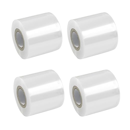 4-Pack Grafting Tape (2000 Ft Total) - 2" x 492 Ft Self-Adhesive Stretch Plant Wrap for Fruit Trees & Budding - Clear PE Moisture Barrier Film for Nursery, Garden Tools, Lab Sealing & Pallet Wrapping