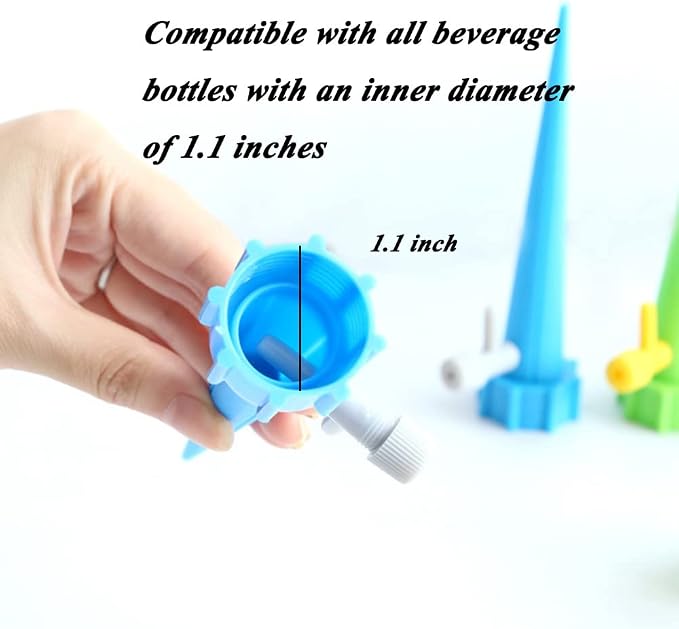 ARTEM 12 Packs Plant Waterer Self Watering Devices with Slow Release Adjustable Switch Vacation Automatic Irrigation Watering System for Indoor & Outdoor Home Office Plants