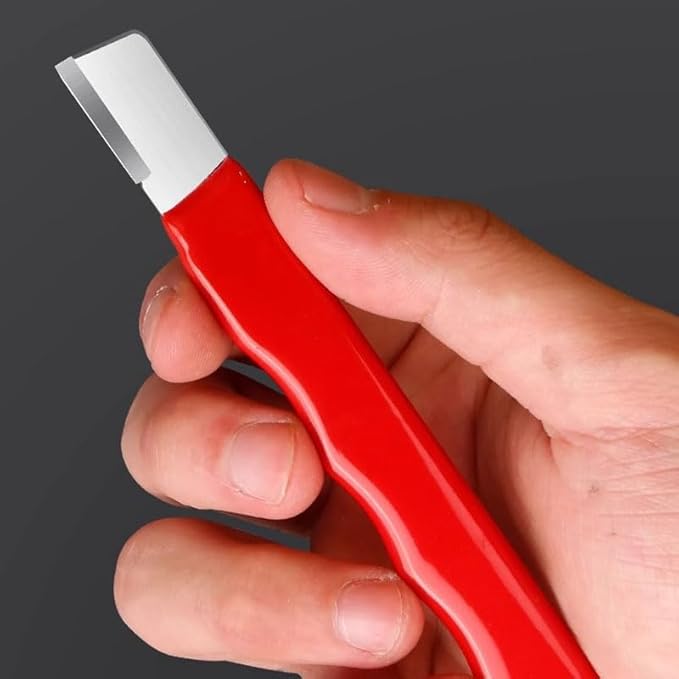 4Pcs Professional Kitchen Knife Scissors Sharpener Tungsten Diamond Ceramic Sharpening Stone for All Blades Including Garden Shears Black Red