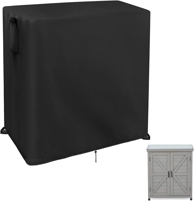 Outdoor Storage Shed Cover for Outdoor Furniture, Heavy Duty Horizontal Cabinet Cover for Patio,45"L x 18"W x 26"H