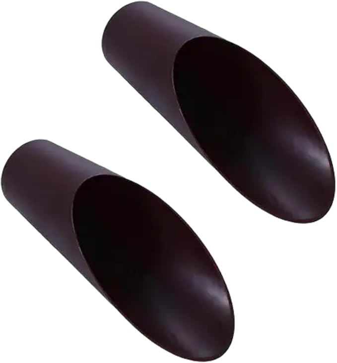 2Pcs Coffee Color Bonsai Soil Scoops, Plastic Garden Soil Scoops,Garden Potted Plant Succulent Planting Tool Gifts Tool