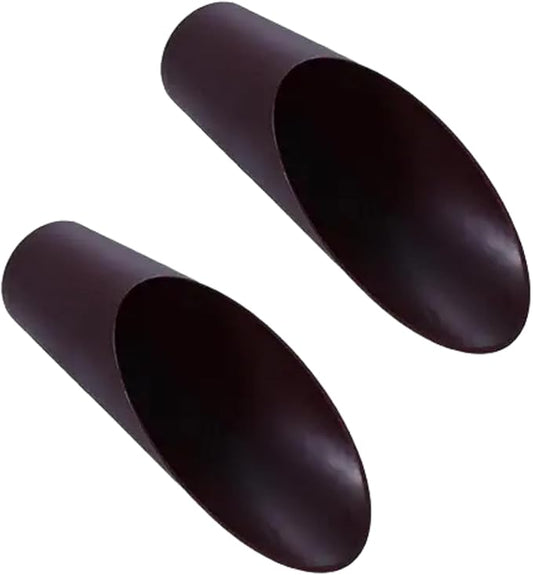 2Pcs Coffee Color Bonsai Soil Scoops, Plastic Garden Soil Scoops,Garden Potted Plant Succulent Planting Tool Gifts Tool