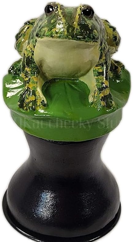 OKaucheeky, Decorative, Heavy-Duty, Steel, Rolling Hose Guide. Each Created as an Original Work of Art. 100% Hand-Painted and Made in The USA by a Women-Owned, Small Business. Frog