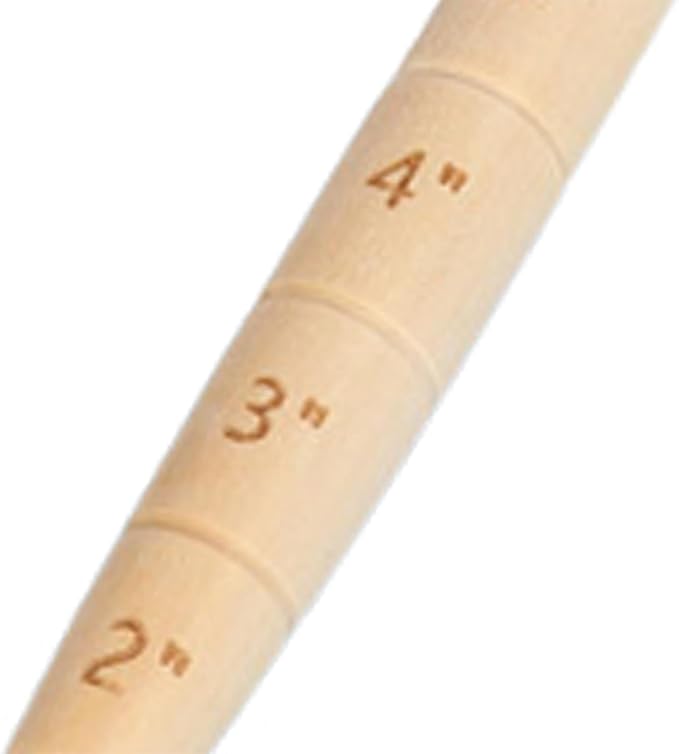 Generic Wooden Seed Dibber Tapered Gauge Quick 20cm Save Time for Seedling Easy to Use with Measurement Markings Bulb Planting Tool