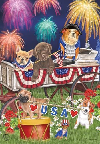 Briarwood Lane Beachfront Fireworks Fourth of July Garden Flag