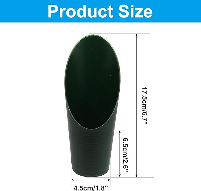 1 Pcs Bonsai Soil Scoops Plastic Garden Shovels Garden Tool, Colorful Mini Potting Scoops for Plant Succulent, Lightweight and Stable Design for Easy Gardening and Transplanting Tasks (Green)