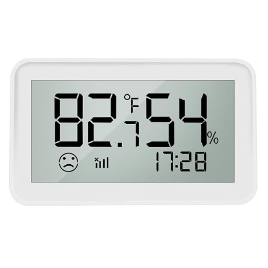 Wengart Zigbee Temperature Humidity Sensor with LCD Display, Indoor Thermometer Hygrometer for Home Assistant, Alexa (Hub Required), Remote Monitoring for Guitar Case, Humidor & Greenhouse, SZT04E_Z
